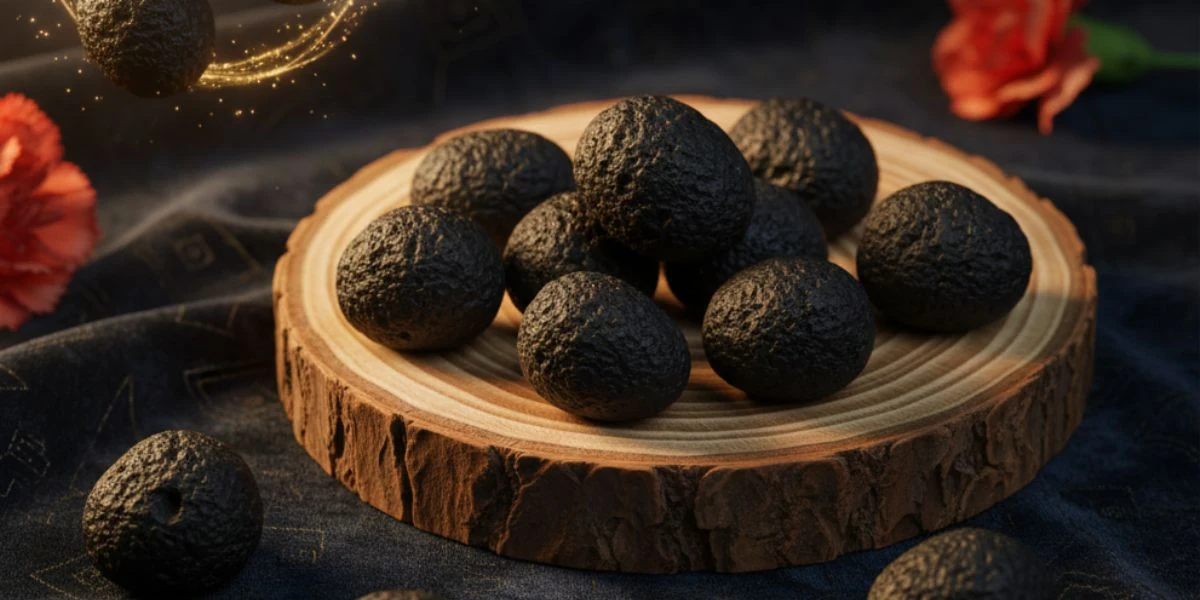 Natural Chintamani Stone Tektite and Saffordite wish fulfilling stone