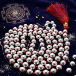 Original natural parad mala mercury beads energized shiv mala