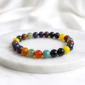 7 chakras stone bracelet