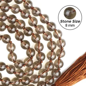 Smokey quartz mala