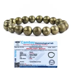 certified pyrite bracelet