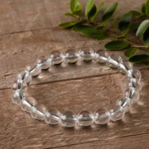 clear quartz stone bracelet