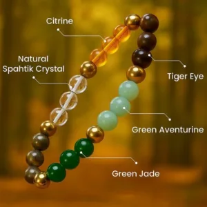 money attract stone bracelet