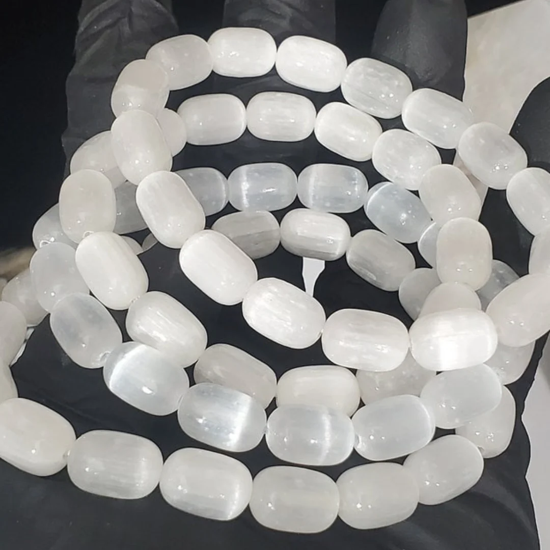natural selenite bracelet natural selenite bracelet