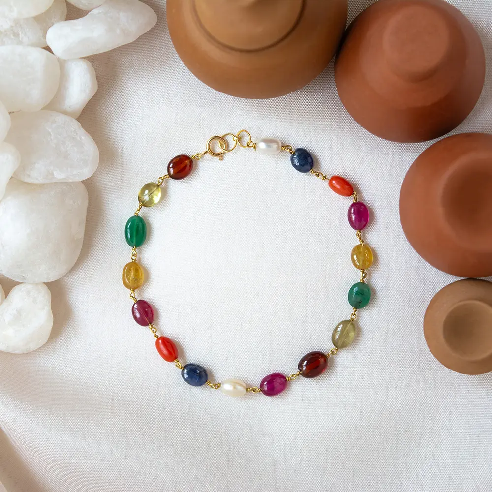 nav ratna bracelet navratna bracelet GOLD