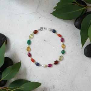 navratna bracelet in gold