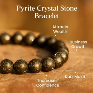 pyrite crystal bracelet