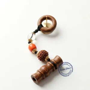 Nadi janeu nath sampraday aam wood sacred thread holder