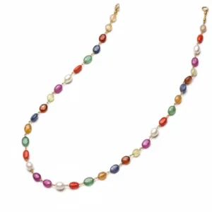navratna mala in gold