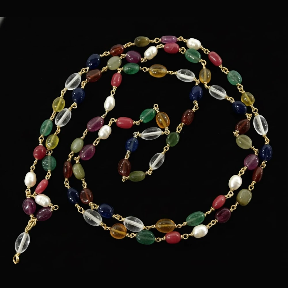 navratna mala on gold navratna mala on gold