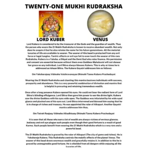 21 MUKHI RUDRAKSHA