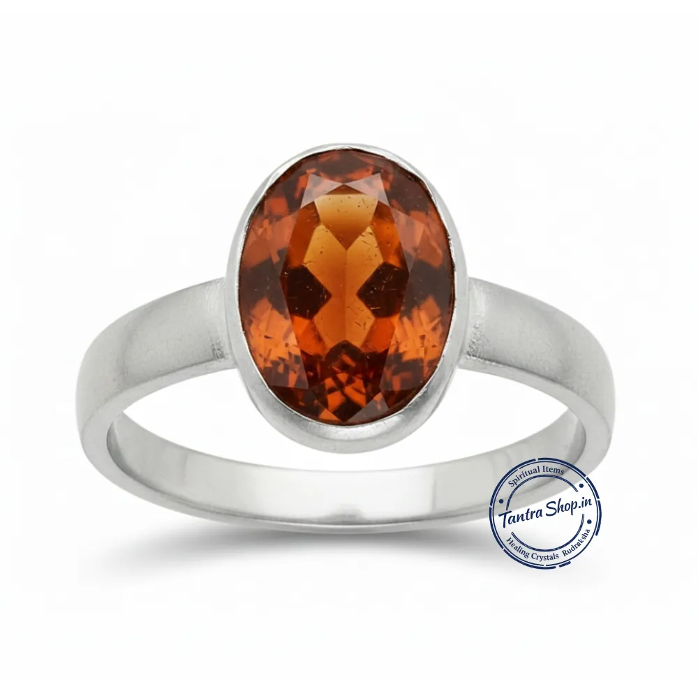 natural gomed in silver ring natural gomed in silver ring