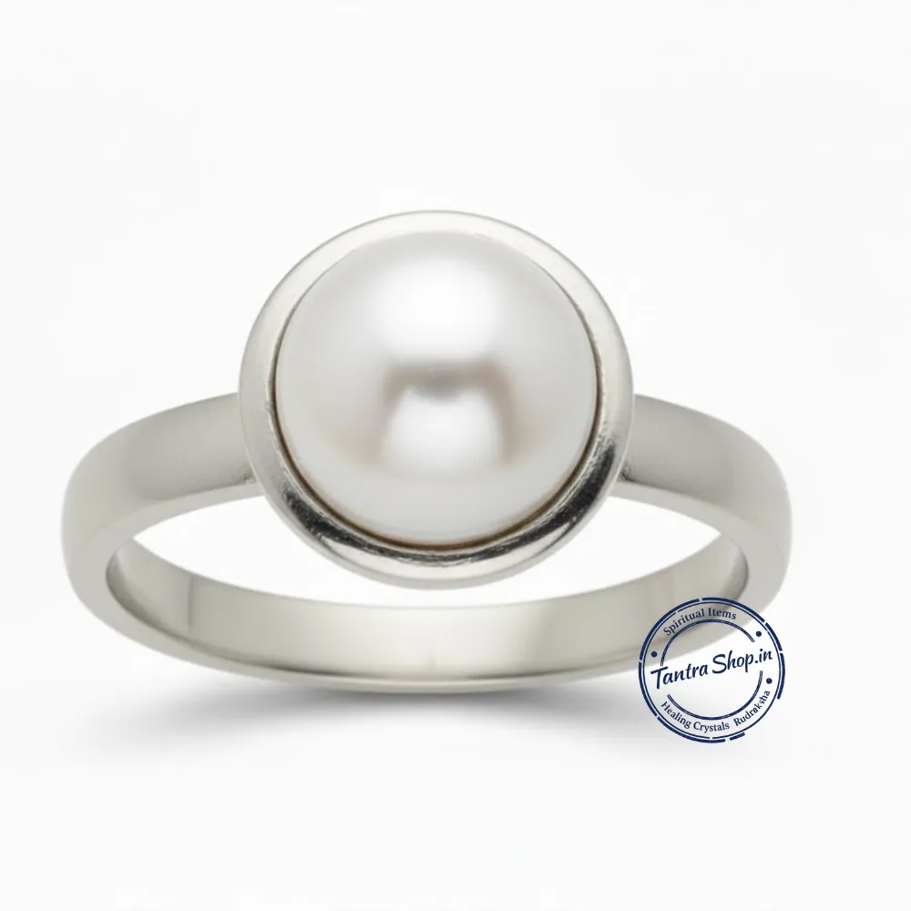 natural moti in silver ring natural moti in silver ring