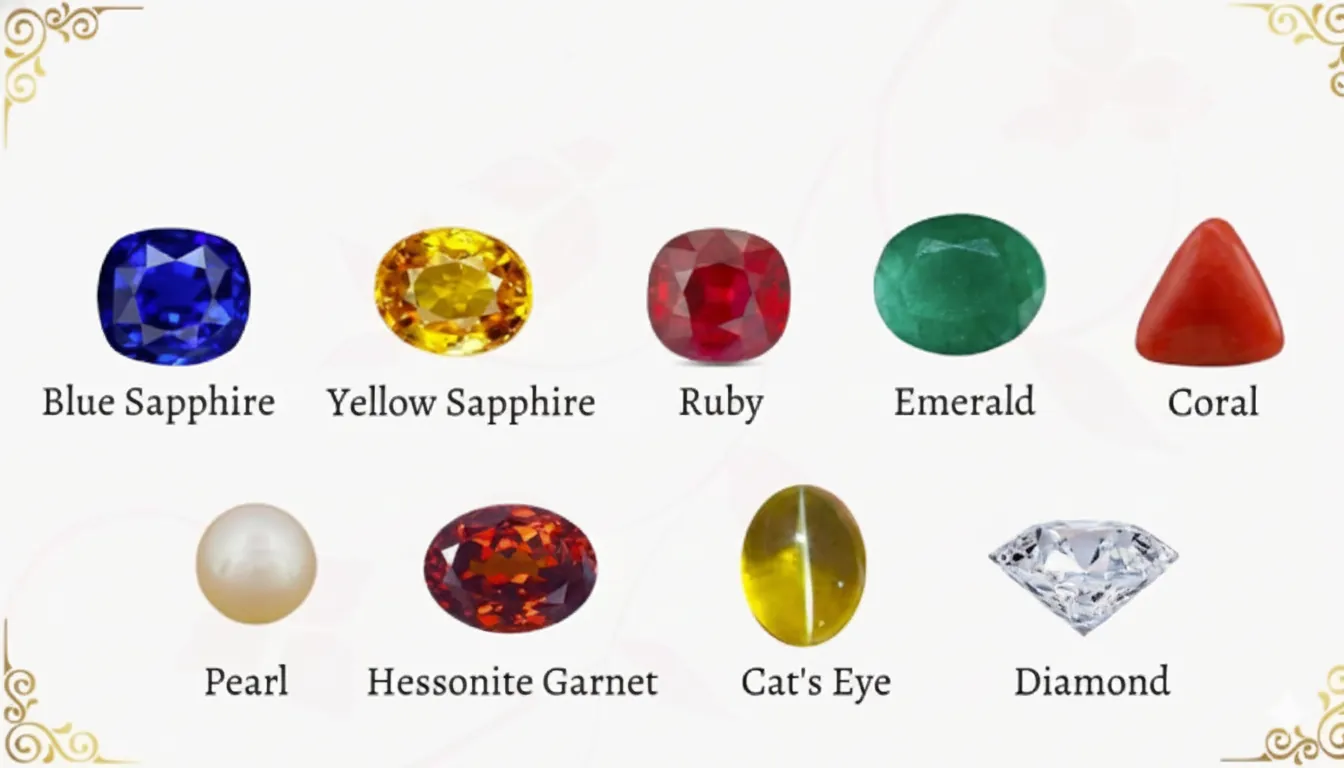 Lab certified navratna navgraha stones premium quality