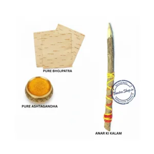 Original Bhojpatra Yantra lekhni writing kit with Ashtgandh and Anar Kalam