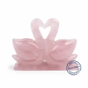 rose quartz duck pair