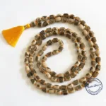 Handcrafted original Tulsi Mala with round beads for Krishna Japa, chanting, and spiritual protection