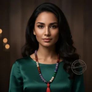 7 chakra mala wearing for aura balance healing