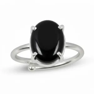 Black Yamani hakik stone ring spiritual use