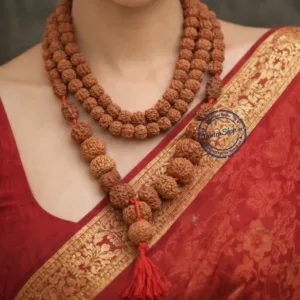 Indonesia rudraksha mala wearing spiritual protection