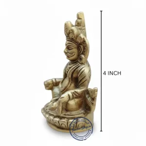 panchdhatu kuber murti detailing handcrafted idol