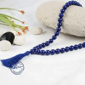 Lapis lazuli lazawart mala for japa meditation wisdom