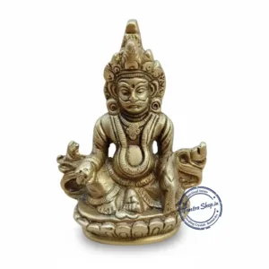 lord kuber panchdhatu murti 4 inch wealth god idol