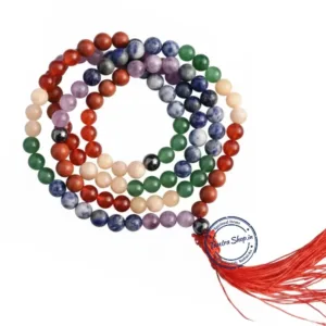 Natural 7 chakra mala original healing stones
