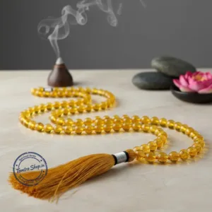 Natural citrine sunela stone mala original beads