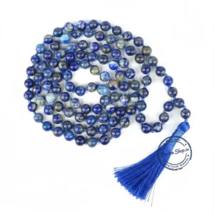 Natural lapis lazuli lazawart stone mala original beads