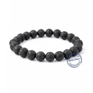 Natural lava stone jawalamukhi bracelet original beads
