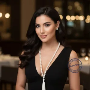 Pearl moti mala wearing for peace moon energy