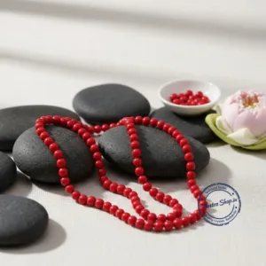 Natural red coral munga mala original authentic gemstones