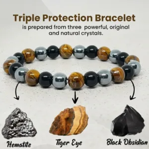 Natural triple protection bracelet original stones