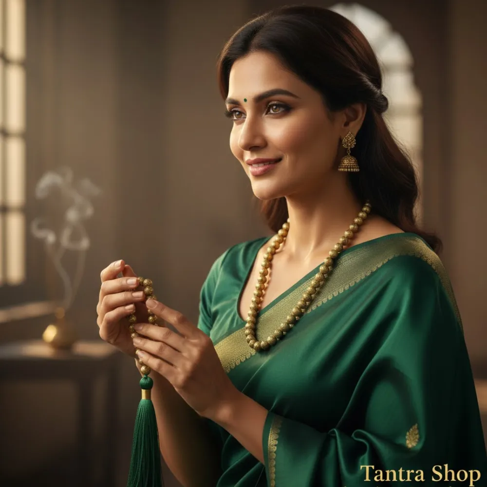 Lab Certified Natural Pyrite Stone Mala with Certificate Lab certified natural pyrite stone mala with authenticity certificate