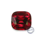 Close up certified red garnet stone natural texture