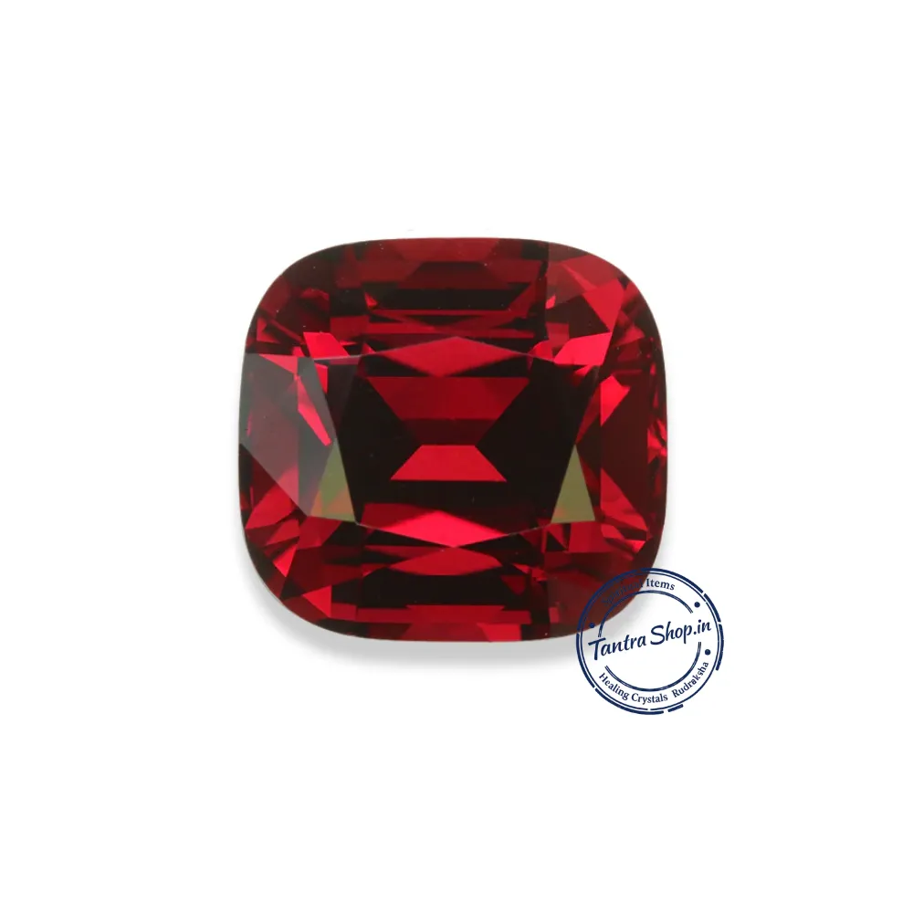 Natural Red Garnet Stone Close-Up – Certified Close up certified red garnet stone natural texture
