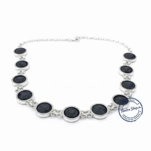 Close up sudarshan shaligram mala chakra markings original