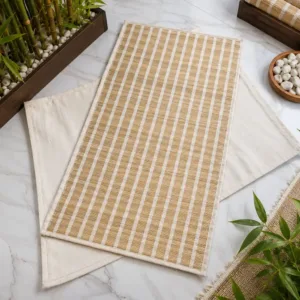 Close up handmade kusha grass weaving