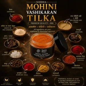 Siddha Mohini Tilak sacred herbal ingredients